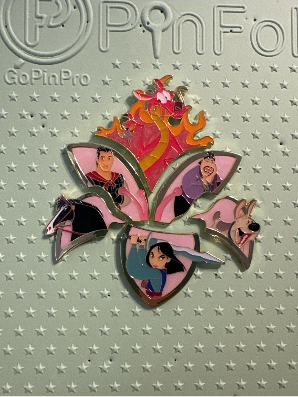 Loungefly Disney Mulan Characters Flower Puzzle Blind Box Pin Complete Set Of 6